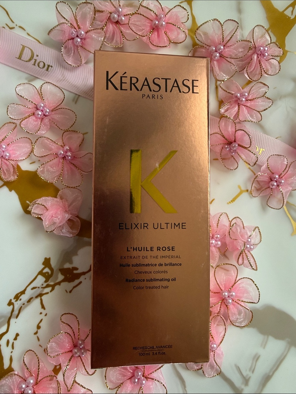 2 X Kérastase Elixir Ultime Rose Hair Oil EUROPEAN VERSION READ DESCRIPTION! - Picture 2 of 8